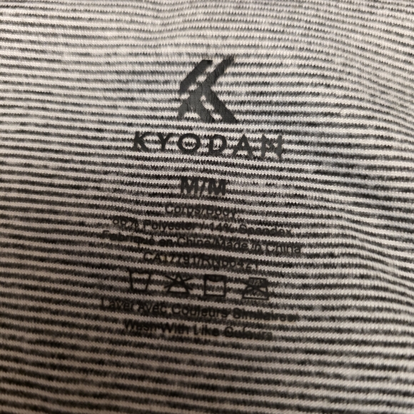 Kyodan Striped Gray Athletic Leggings Size M - Picture 8 of 8